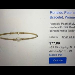 Ronaldo Pearl of My Heart Bracelet (preowned)